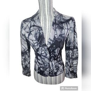 Anna women's black/gray long-sleeved blazer size M